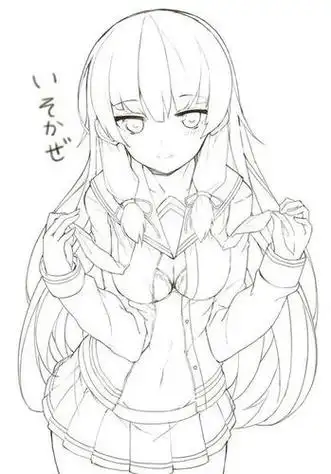 简单又好看的美少女画简笔画