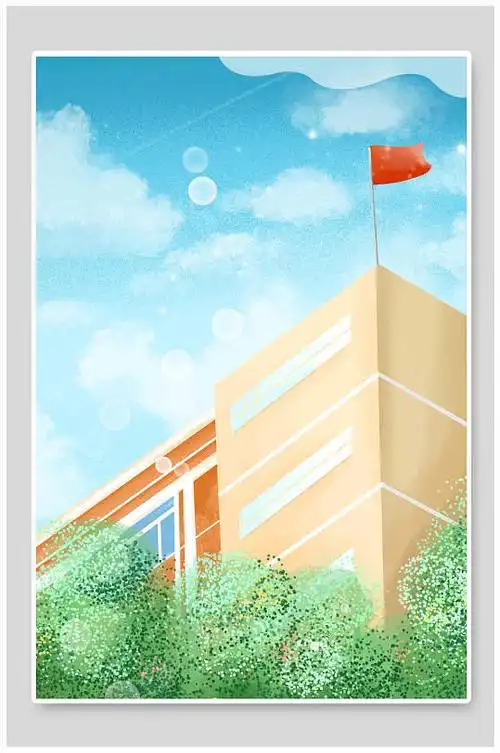 校园卡通儿童学校开学季背景模板下载-编号692952-众图网