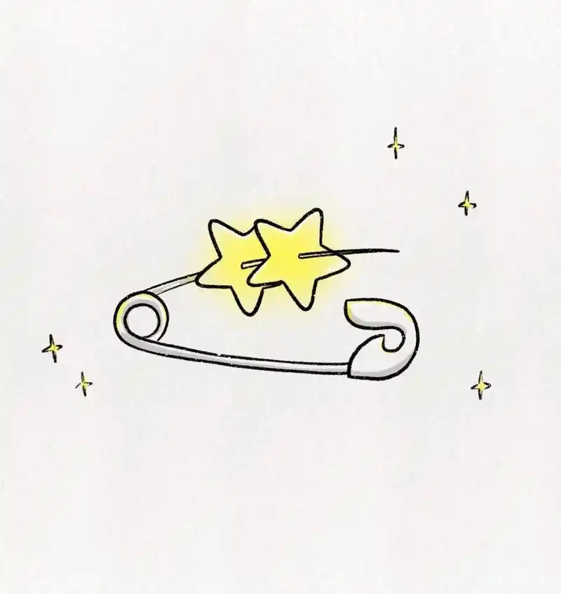 送一枚装饰着星星的发夹.#简笔画 #亲子简笔画 #礼物 #开 - 抖音