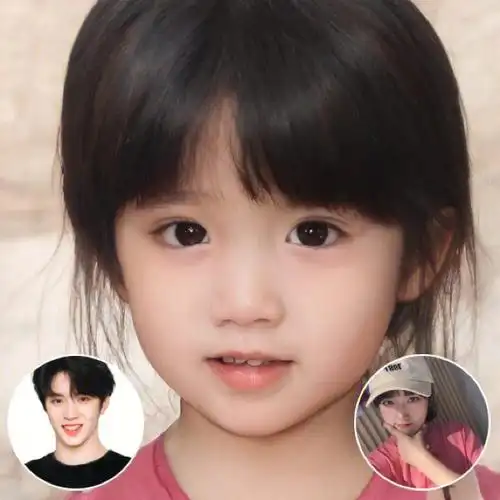 我说同样的照片老公对孩子的长相多重要啊,我老公说你用迪丽热巴照片