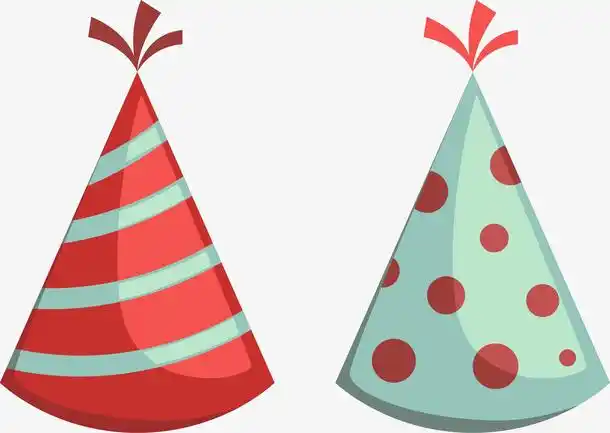 卡通生日尖尖帽免抠素材