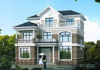 两层半20万农村自建房,占地120平米左右