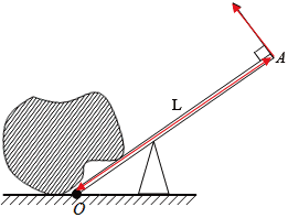 【分析】(1)支点是杠杆绕着转动的固定点,动力向下作用时,杠杆应绕小