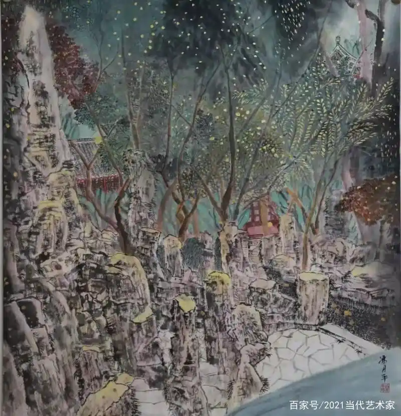 笙歌一曲扬州梦——冯月平水墨画作品品鉴