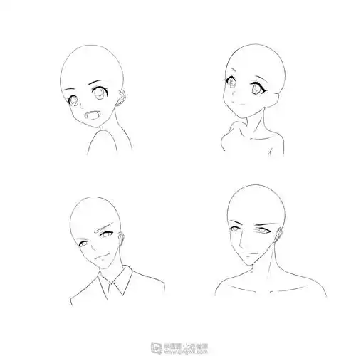 头像绘制练习—漫画角色头部的训练