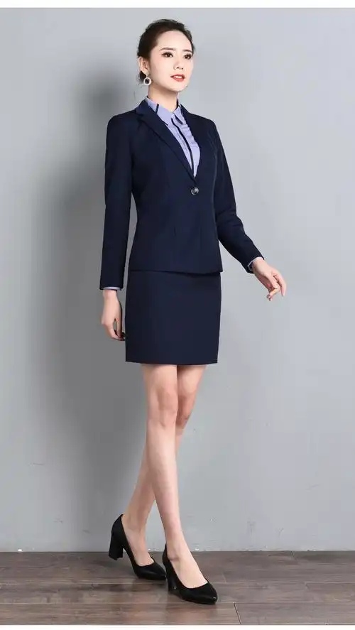 高跟鞋女黑色职业粗跟工作鞋礼仪学生面试空乘空姐上班正装皮单鞋广赫