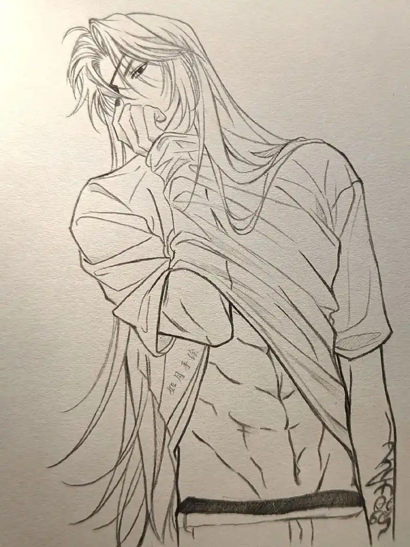 能看出来画的谁嘛.#帅哥 #手绘 #临摹 #腹肌 #绘画 - 抖音