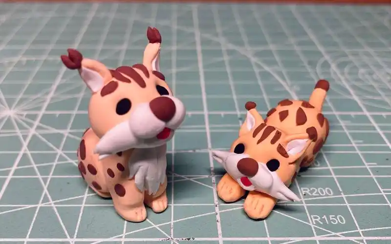 超轻粘土教程豹猫