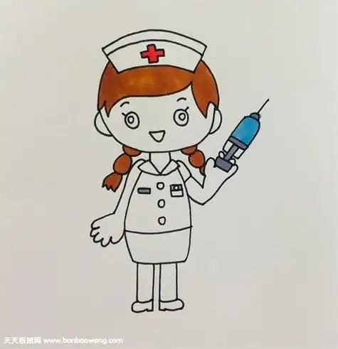 幼儿打针的简笔画集