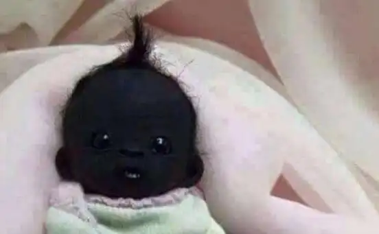 南非世界上最黑的孩子,证据证明90%是作假(黑的不合常理)