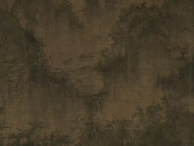 北宋李成茂林远岫图轴