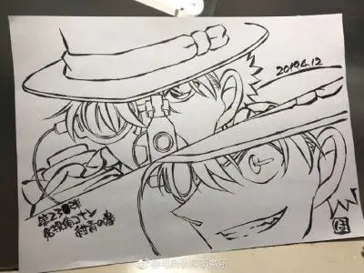 收集   点赞  评论  名侦探柯南剧场版绀青之拳 青山刚昌原画 (来源