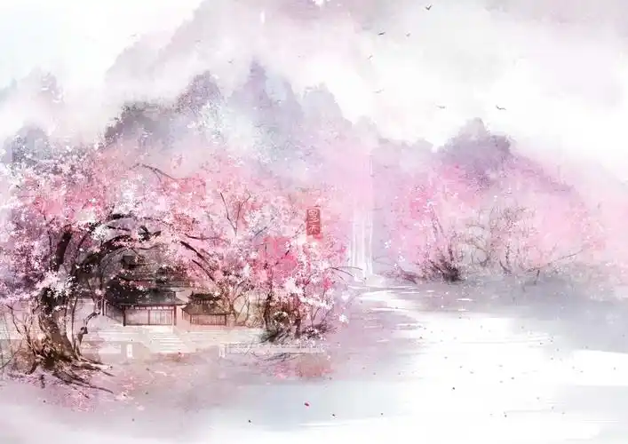 古风素材作者画画的summer