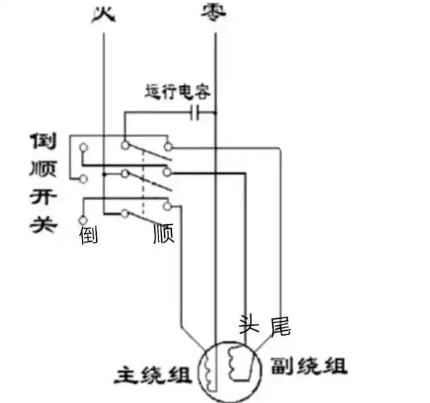 电动机倒顺开关的接线控制分析