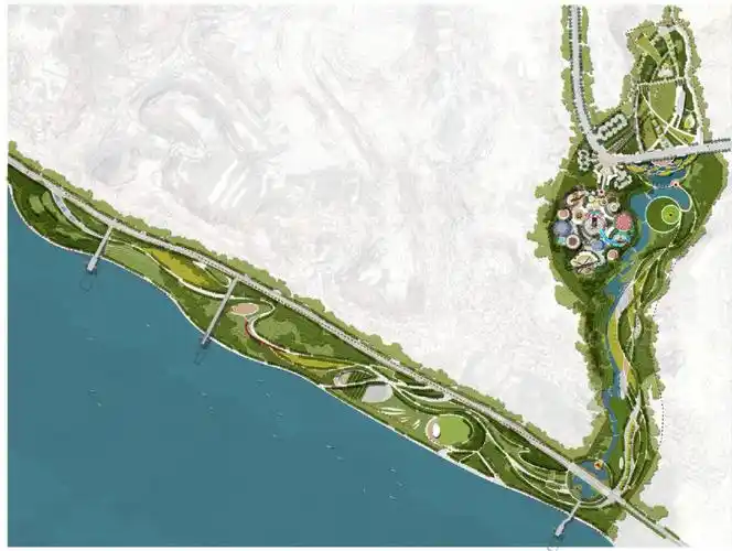 滨水景观平面图