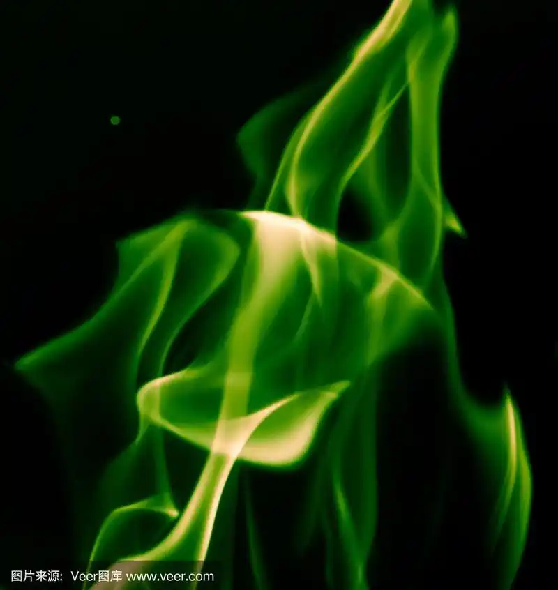 火,火焰,绿色,黑色背景,哈萨克斯坦