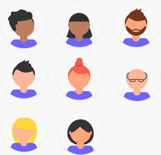 卡通扁平默认头像ui设计