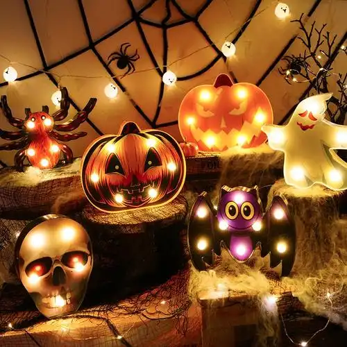 高档南瓜灯万圣节装饰品商t场酒吧橱窗摆件幼儿园店铺场景布置实