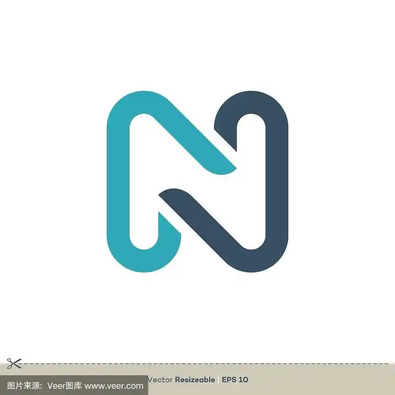 n字母矢量标志模板插图设计.向量eps 10.