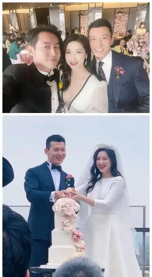 在朱珠的写真中,我们看到的是一个性感的美人,而在朱珠的婚礼上,朱珠