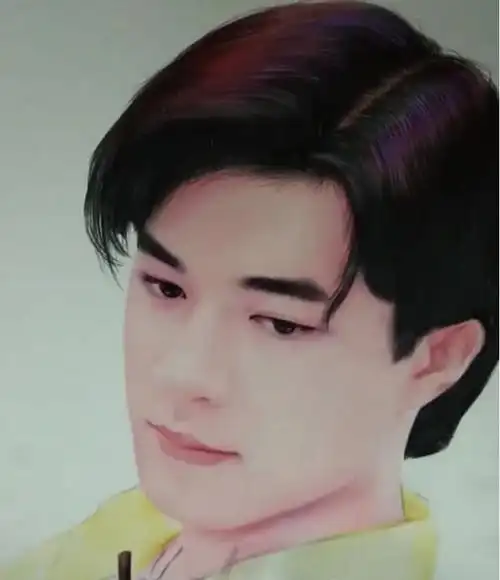 美术生画古天乐美颜开了十级网友这是假的古天乐