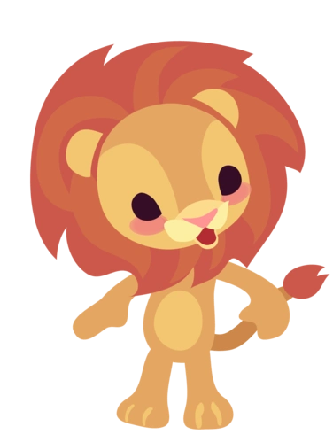 卡通手绘狮子png