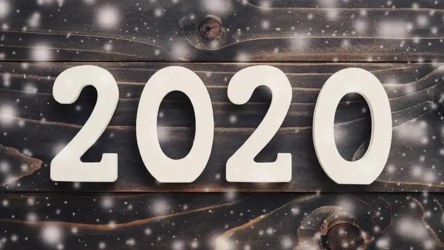 2020年新年快乐艺术字图片桌面壁纸_高清壁纸_壁纸下载_美桌网