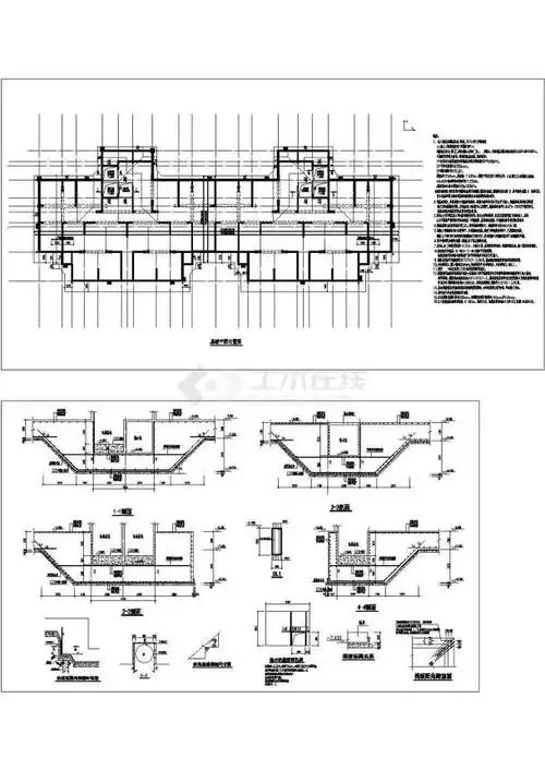 某工程筏板基础节点构造详图
