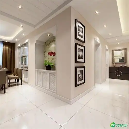 现代简约三居室124平装修效果图 简约 三室两厅两卫