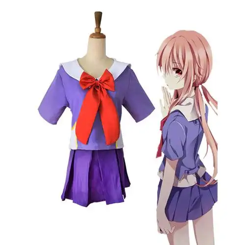 未来日记 我妻由乃cos服 校服水手服cosplay演出服装夏季表演服