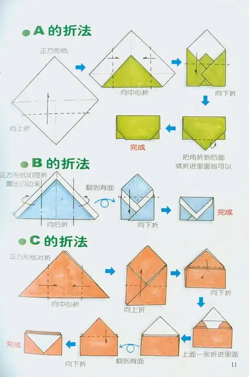 求这种动漫里信纸的折法