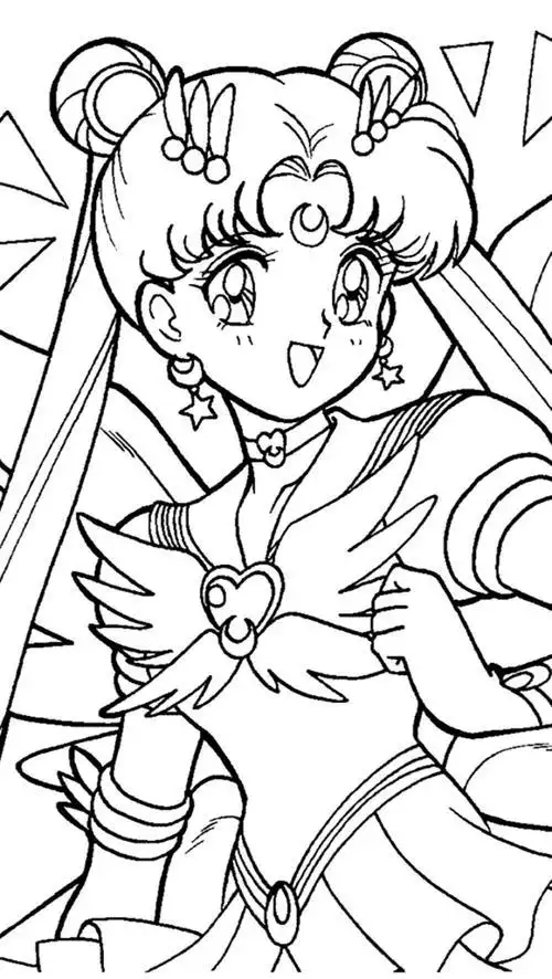 美少女战士图片简笔画 美少女战士图片简笔画月亮公主