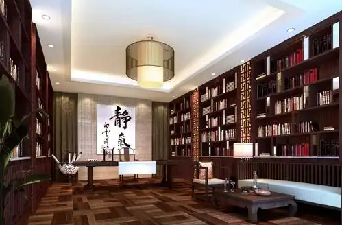 装修效果图大全 中式 中式书房图片效果图