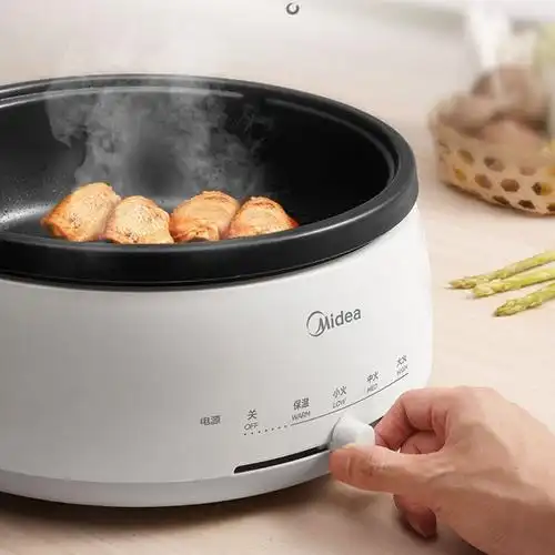 美的28p151电火锅大容量多功能电热锅电炒锅4l