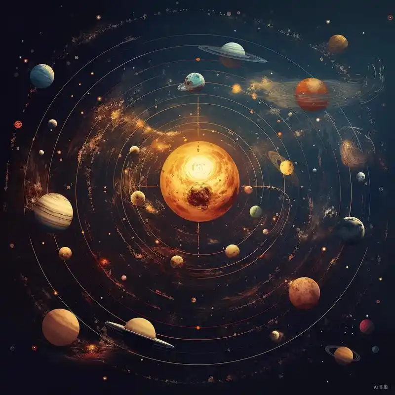 太阳系是由太阳和围绕它运行的天体组成的天文系统,包括八大行星 - 抖