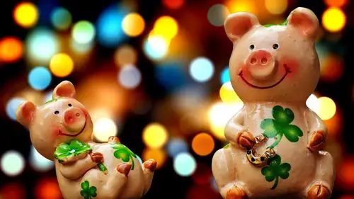 幸运小猪 诸事如意,高清图片,电脑桌面-壁纸族