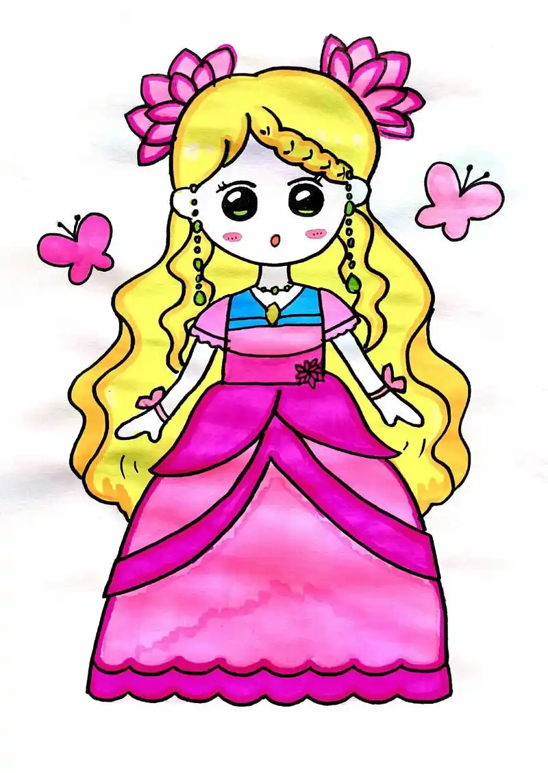 生命之母灵公主简笔画,斗罗大陆主题简笔画.