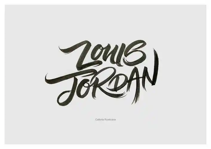 近期英文手绘字体