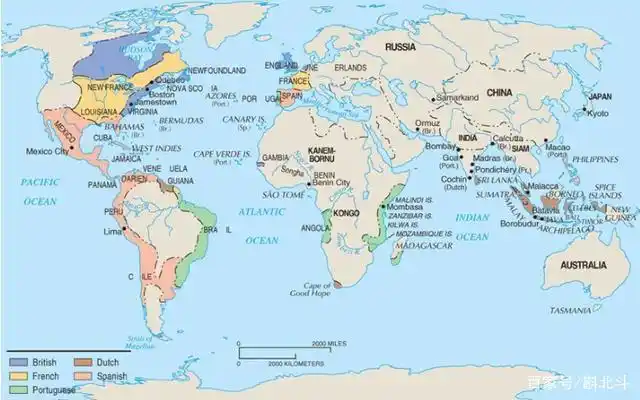 几幅英文版的中国历史地图看看和中国人画的区别在哪里