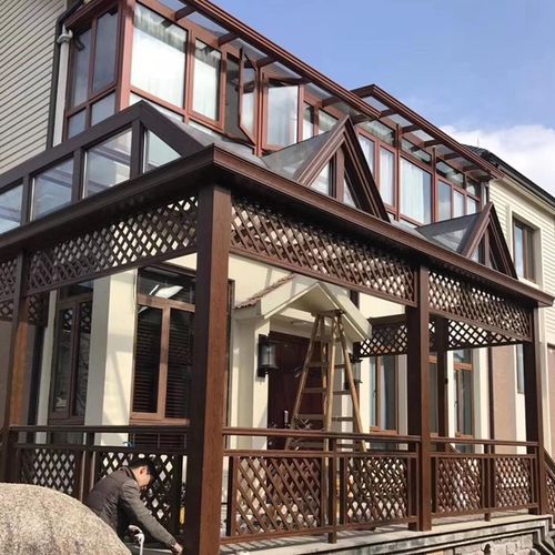 铝合金阳光房门窗钢化夹胶玻璃雨棚阳光房门窗断桥铝门窗别墅门窗