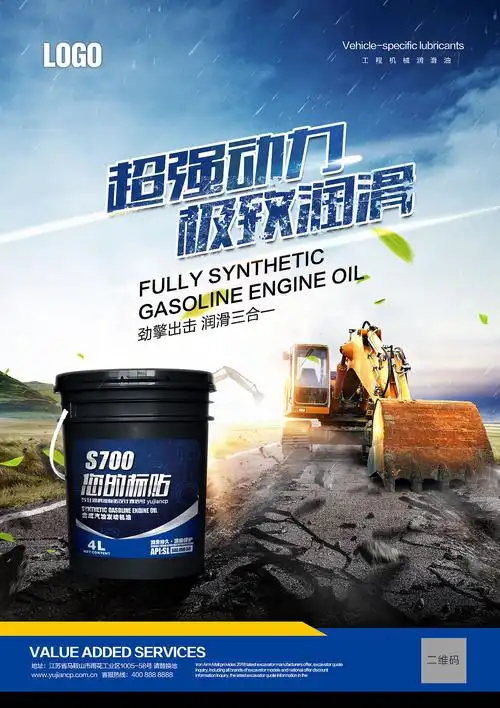 一套润滑油海报