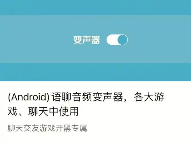 语聊音频变声器各大游戏聊天安卓破解包