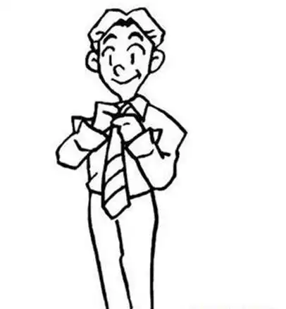 臭爸爸的简笔画