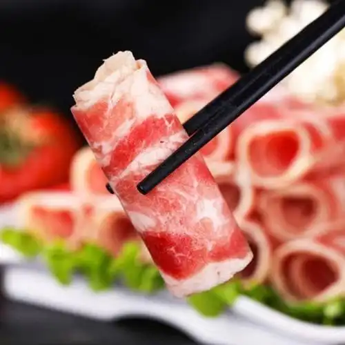 新鲜羔羊卷正宗内蒙羊肉卷现切调理肥羊火锅蜜鲜湾现切肥羊卷2斤