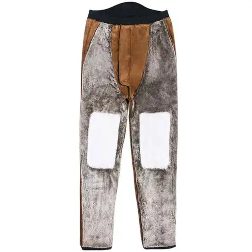 东北大棉裤超厚绒羊毛驼绒男女款5层光面长辈光滑面保暖裤1200克