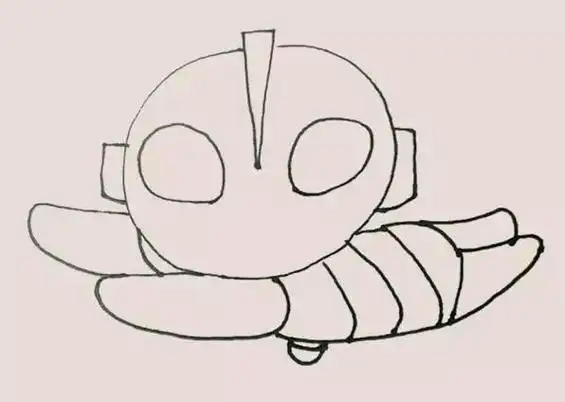 奥特曼怎么画 简单的奥特曼简笔画步骤画法教程