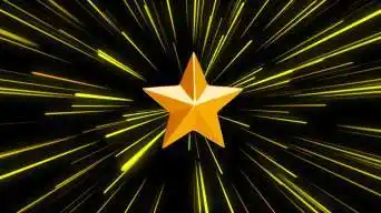 五角星放射光芒视频素材