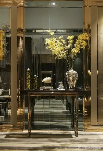 高雅精致玄关玄关现代简约140m05三居设计图片赏析--土巴兔装修效果