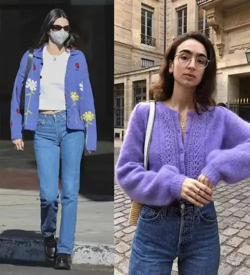 2022流行的蓝紫色太美了春天这样搭配穿搭高手也折服