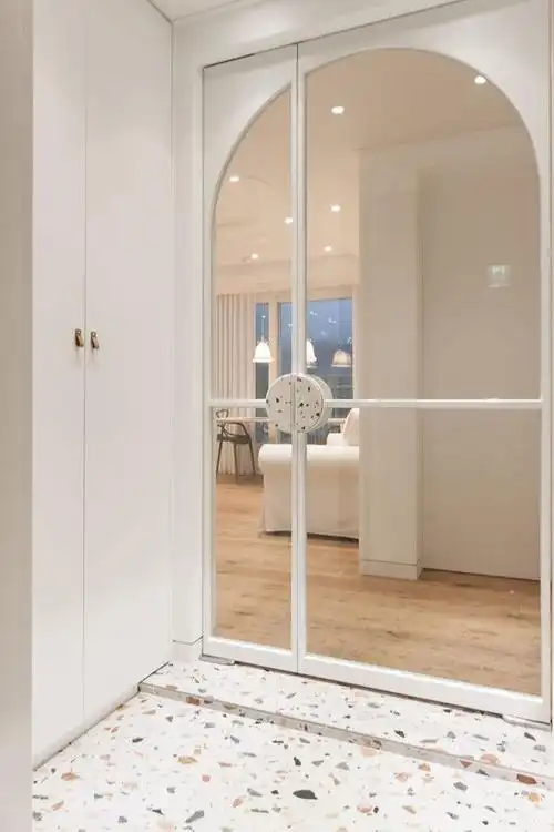 入户门玄关装修效果图(入户门正对主卧门解决效果图) - 小新网